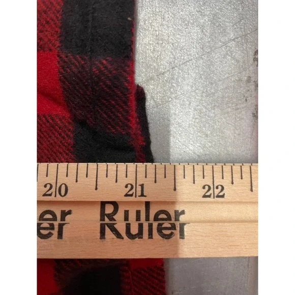 Stevenson Flannel Shirt Womens Large Red Plaid Short Sleeve Button Up Shirt NWT - Picture 5 of 7
